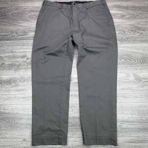Brooks Brothers Pants Mens 40x30 Golf Advantage Chino Milano Stretch Slate